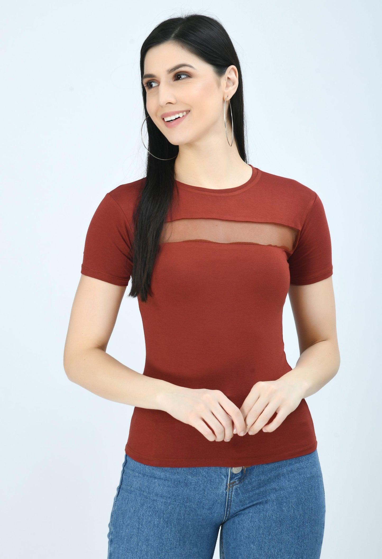 Airbiter Collection Women's Cotton Blend Solid Tops